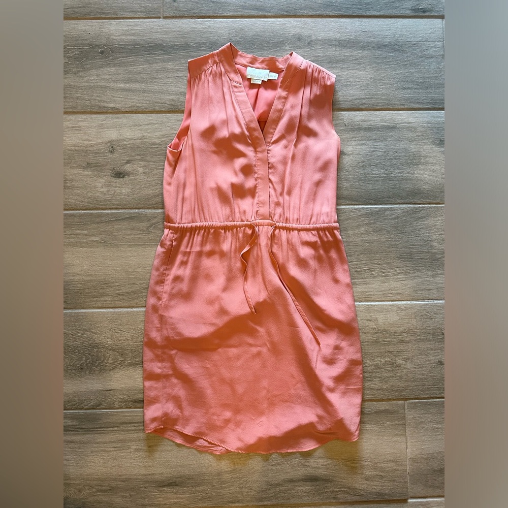 100% Silk Cynthia Rowley Peach Dress